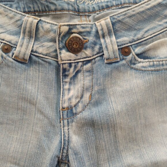 VINTAGE Y2K Guess Premium Daredevil low-rise bootcut jeans size 27 - Picture 9 of 16